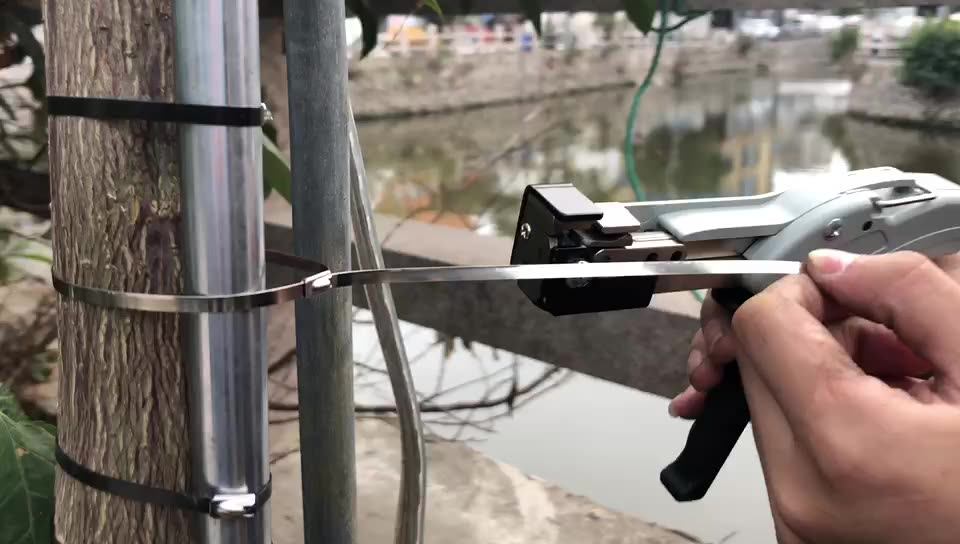 Hs600 Stainless Steel Cable Tie Gun Tool For Ss Metal Ties Buy Cable