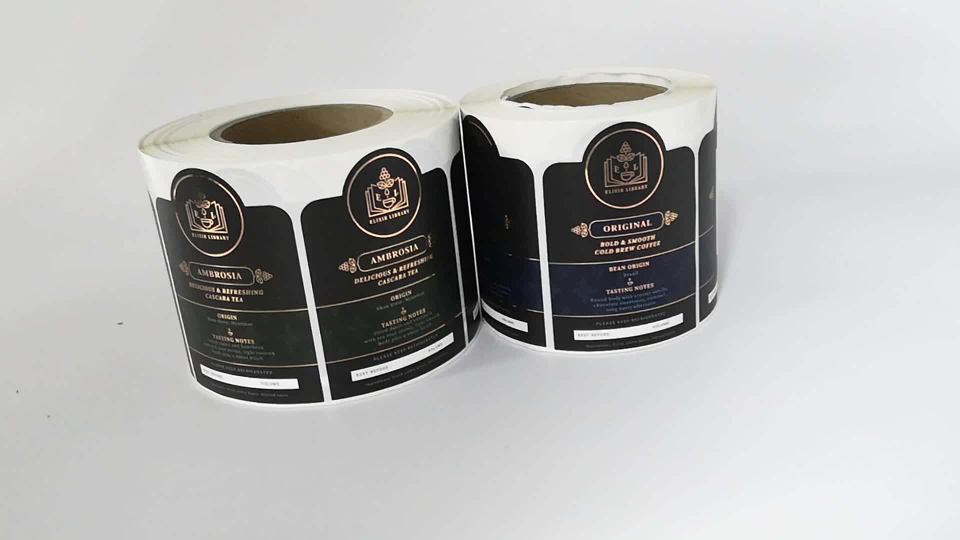 Custom Wine Label Sticker Roll Embossed Metal Selfadhesive 3d Adhesive
