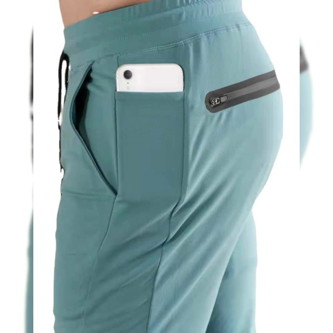 Custom Mens Gym Pants With Phone Pockets Running Sports Jogger Gym