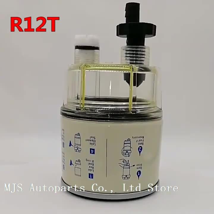 Water Separator Fuel Filter R12T Spin-On For Marine & Diesel - Foto 3