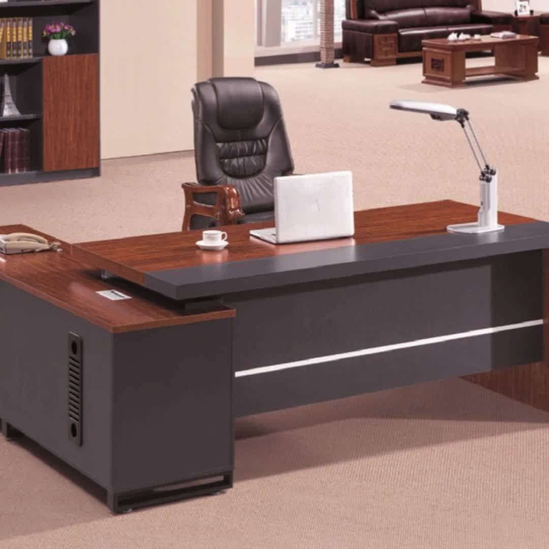 Modern Wooden Executive Wood Ceo Office Boss Chairs And Desk Tables