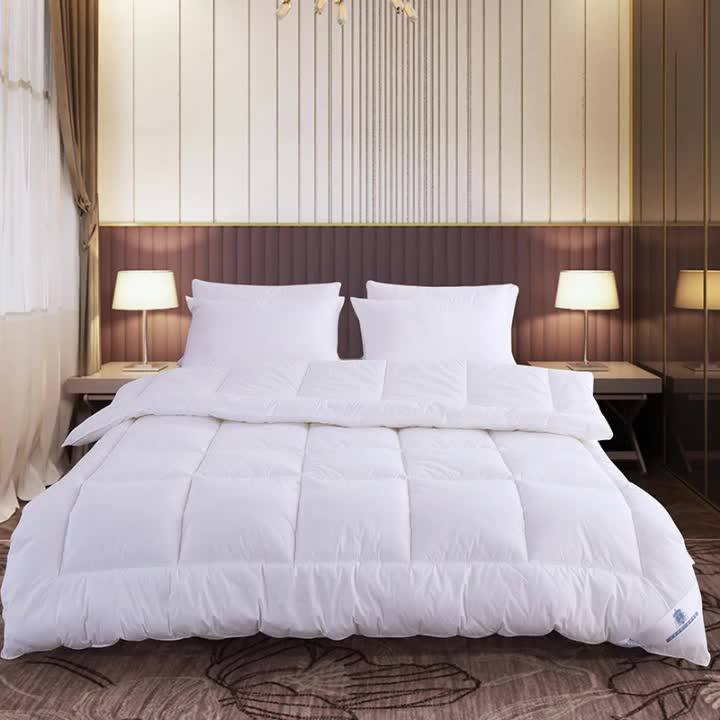 Hotel Collection Reversible Duvet Insert Fill With Corner Ties,Warm