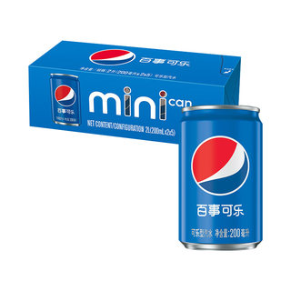 Pepsi-Cola Original Soda Carbonated Drink 200ml*10 Mini Can FCL Drinks