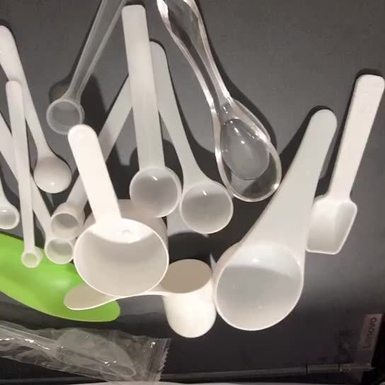0.5g 1ml Disposable Plastic Measuring Spoon,60mm Plastic Salt Spoon
