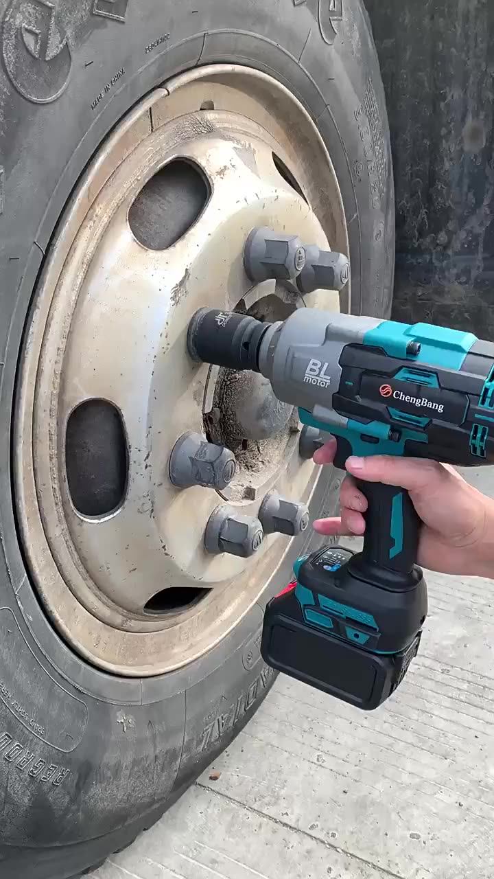 2100n.m Rechargeable Lithium Electric Brushless Impact Wrench 3/4