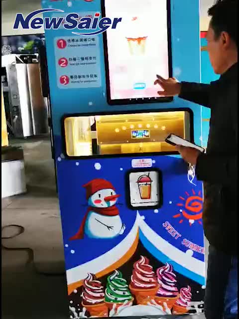 Self Service Ice Cream Vending Machine For Sale - Buy Ice Cream Vending Machine,Self Service Ice ...