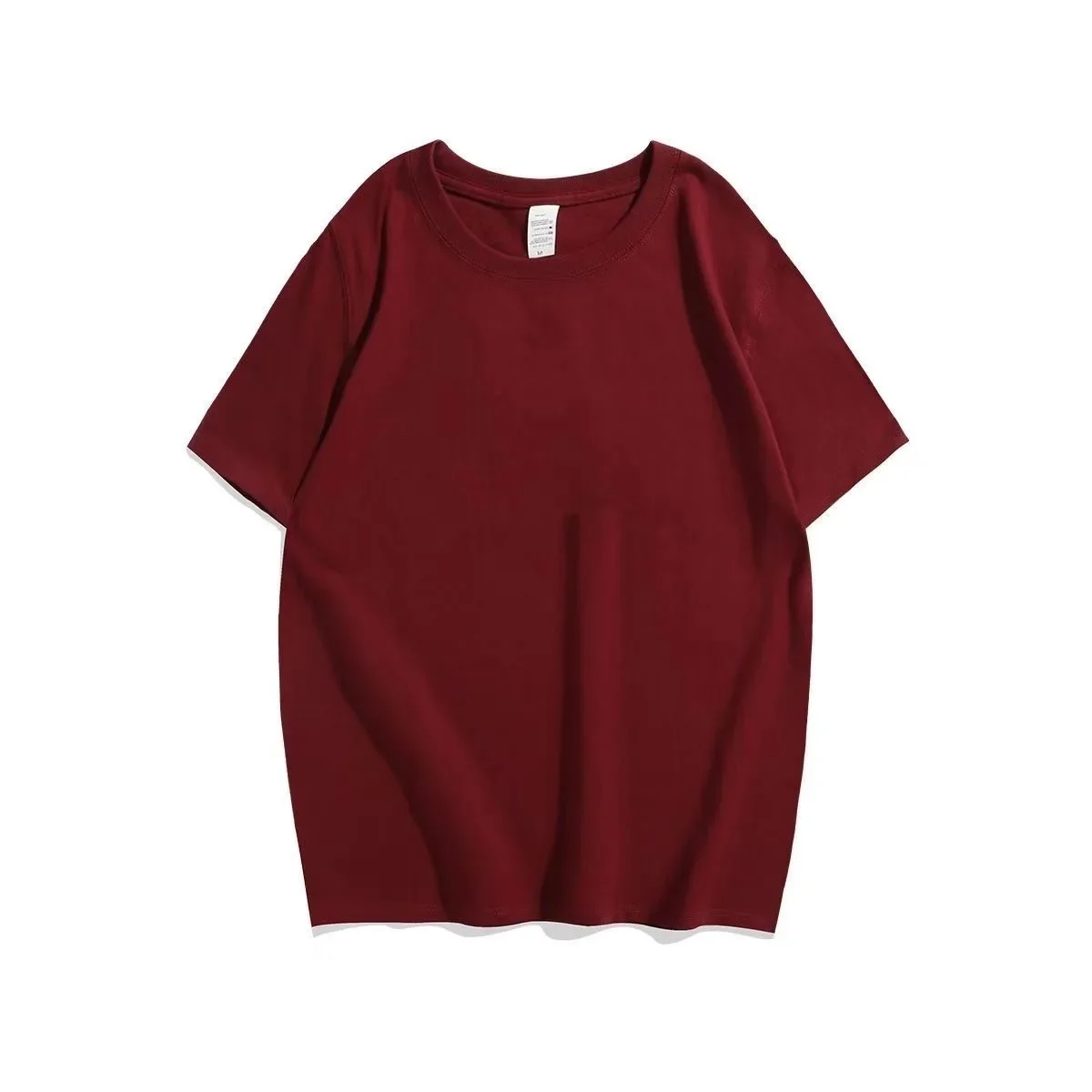 260g Heavyweight Pure Cotton Women's Loose Plus Size White Base Shirt Versatile Top Pure White Short-Sleeve T-Shirt