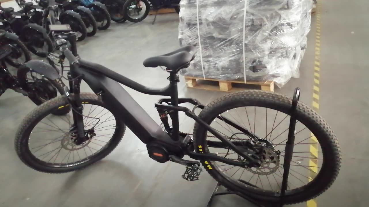 48v 1000w Electric Mid Drive Motor Mtb 27.5 Full Suspension Ebike