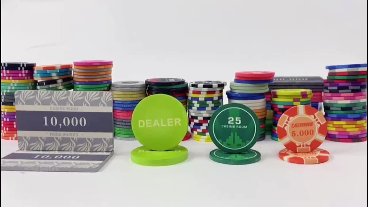Professional Casino Ceramic Poker Chips Set For 10g 12g Of Any Custom