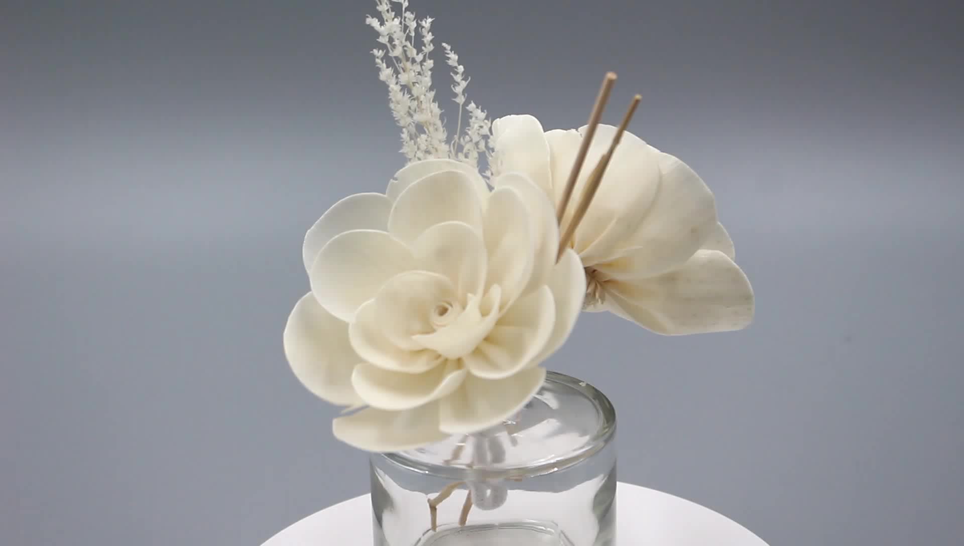 White Color Sola Wood Flower For Reed Diffuser With Sticks Buy Sola