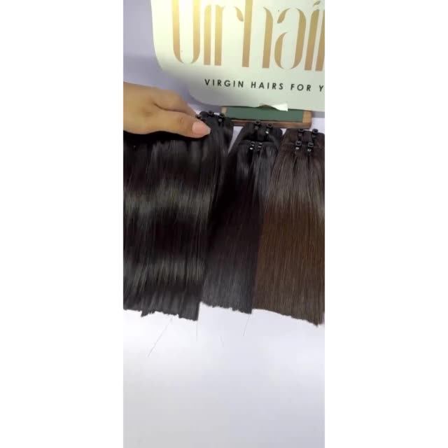 Top Notch Quality Colors Bulk Raw Hair Bundle Vietnamese Human Hair Extensions Full From Root To