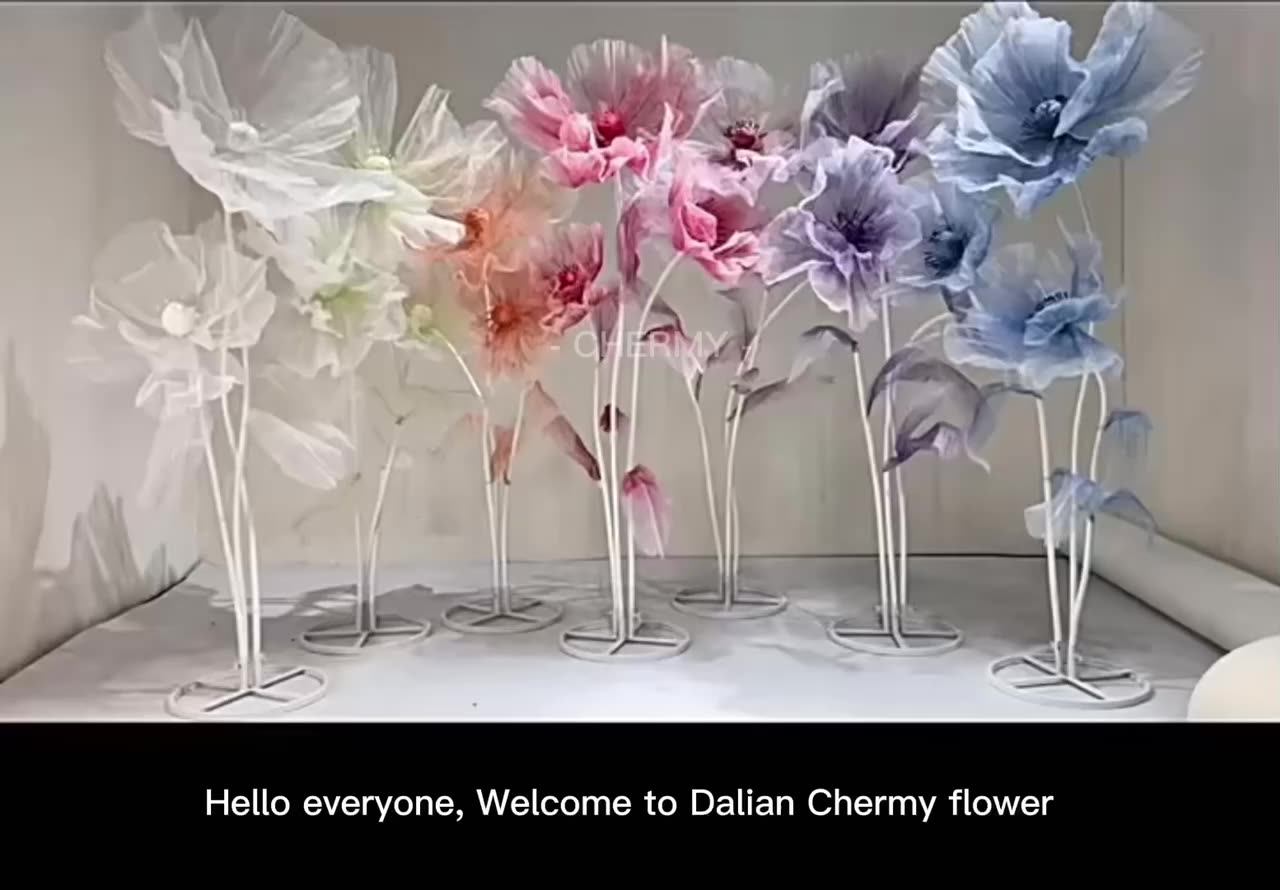 Wholesale Large Tall Wedding Decorations Romantic Giant Silk Flower