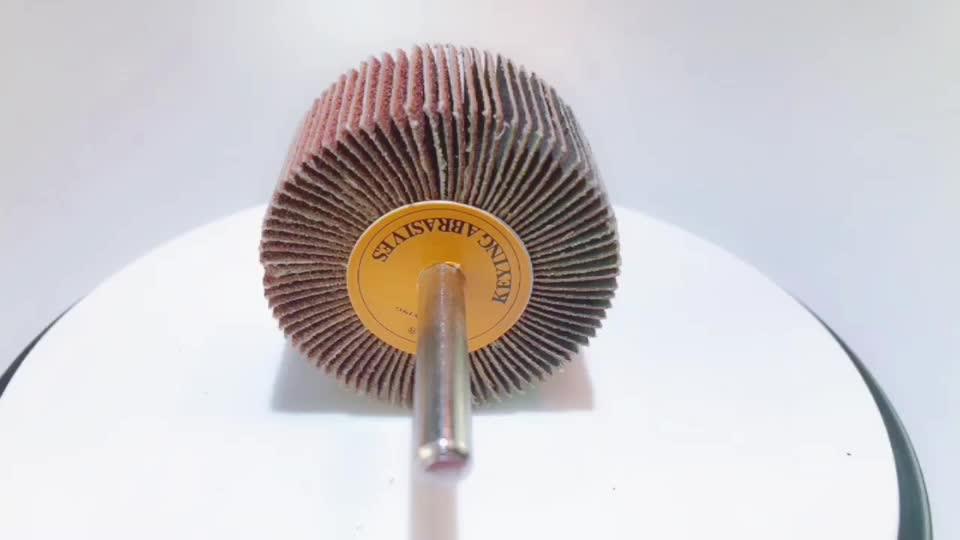 30*5*3mm Grit 120 High Quality Abrasive Flap Wheel With Shank And