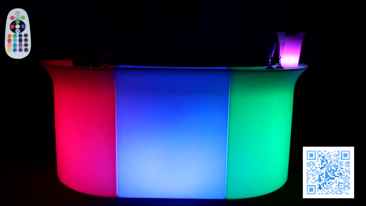 Dmx512 Outdoor Led Beach Bar Furniture Waterproof Bar Counter Dubai
