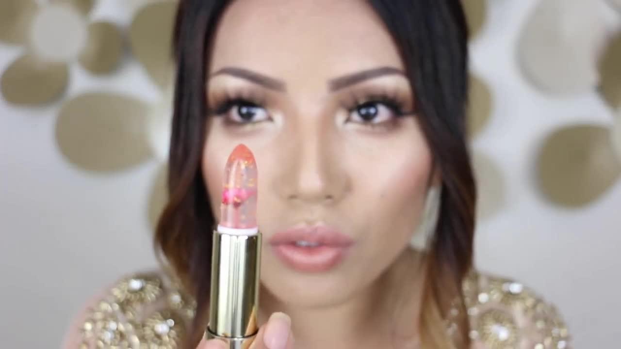 Wholesale Clear Jelly Lipstick With Flower Inside Transparent Color