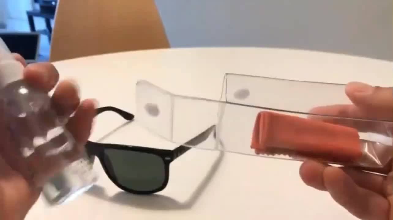 Anti Fog Camera Optical Eyeglass Lens Cleaner Spray Cloth With