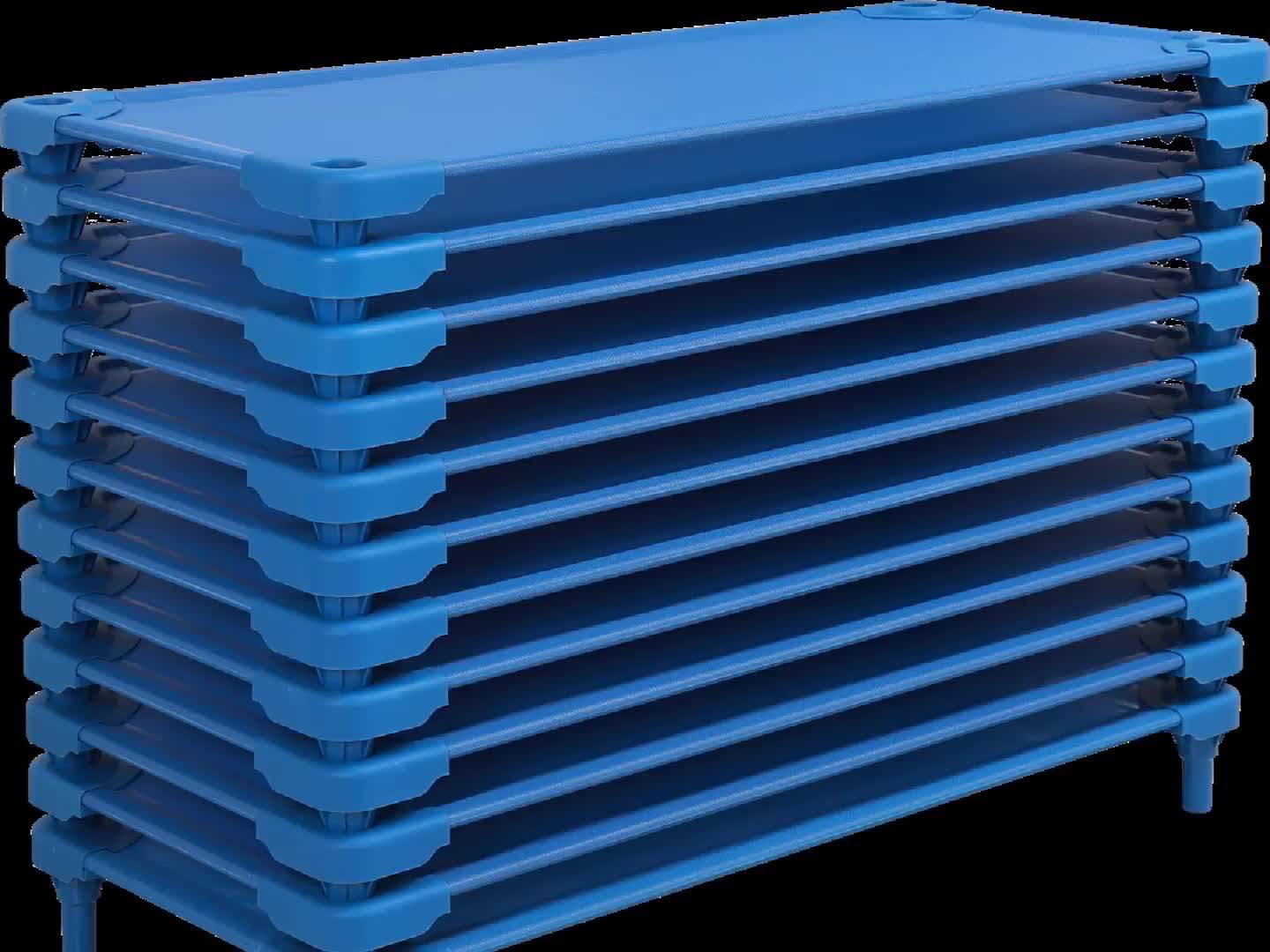 Kindergarten Stackable Plastic Matel Steel Children Bed Daycare Cots Buy Single Cot Bed