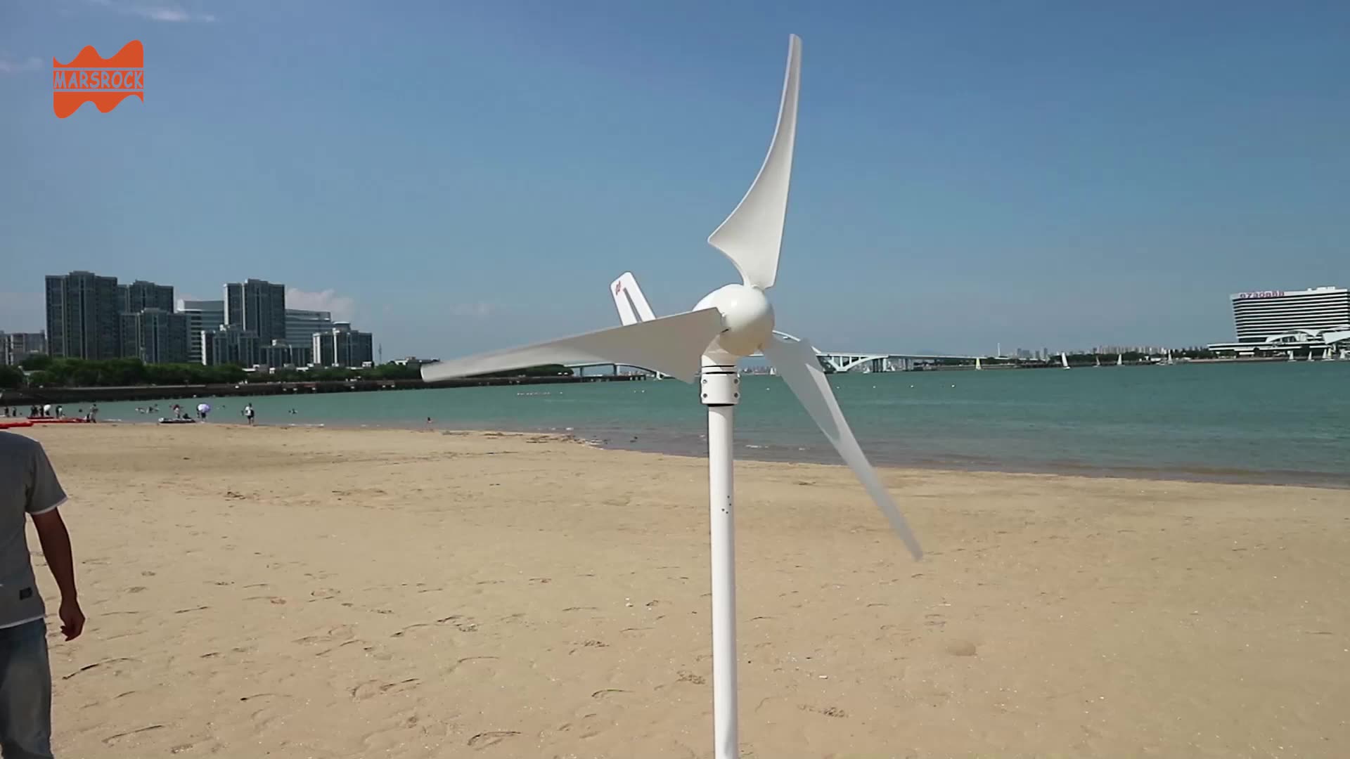 1.7m Wheel Diameter 500w 12v Or 24v Ac 3 Blades Three Phase Horizontal