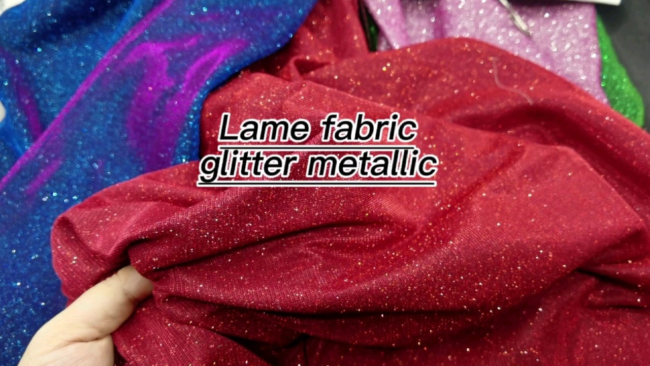 Lurex Spandex Fabric For Swimwear Bikini Stretch Lame Glitter Fabric