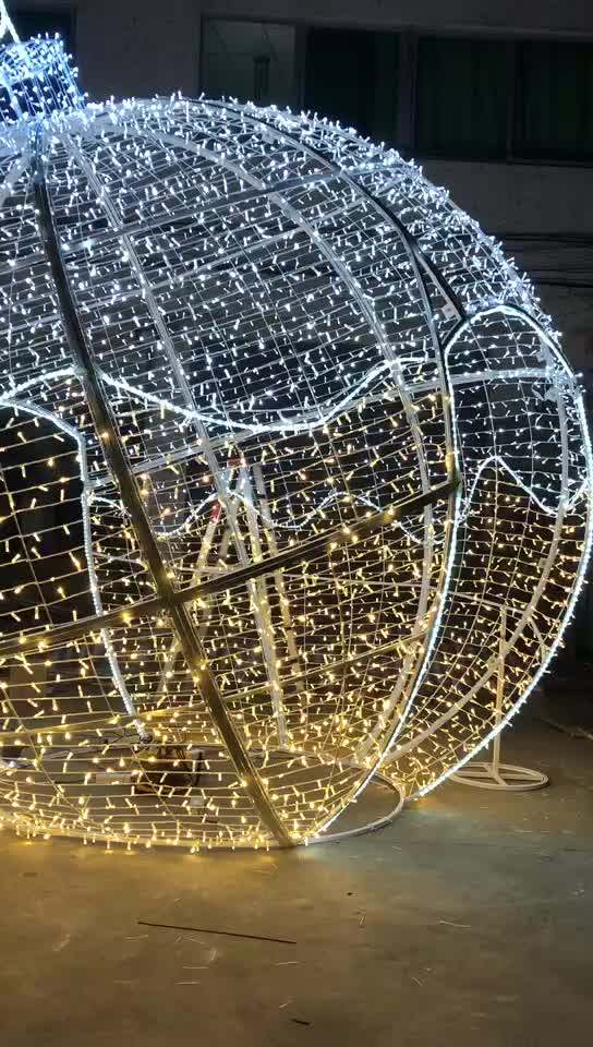 High Quality Giant Led Outdoor Christmas Ball 230v/100v/24v Decoration 3d Motif Lights Buy