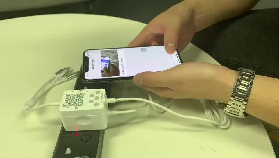 Dudu Rental Charger With 3 In 1 Phone Charging Cable Scan Qr Code To