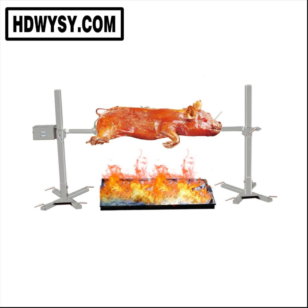 Portable Camping Open Fire Spit Roaster Charcoal Bbq Grill Buy Open