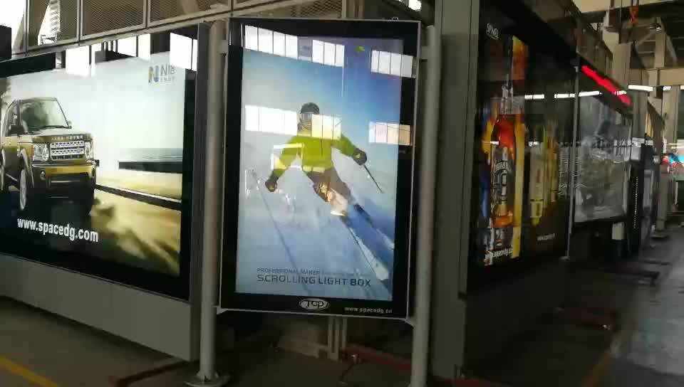 Outdoor Advertising Light Box With Trash Bin Buy Light Box With Trasg