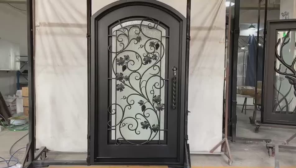 Decorative Front Steel Door With Insulated Glass Inserts Buy Front