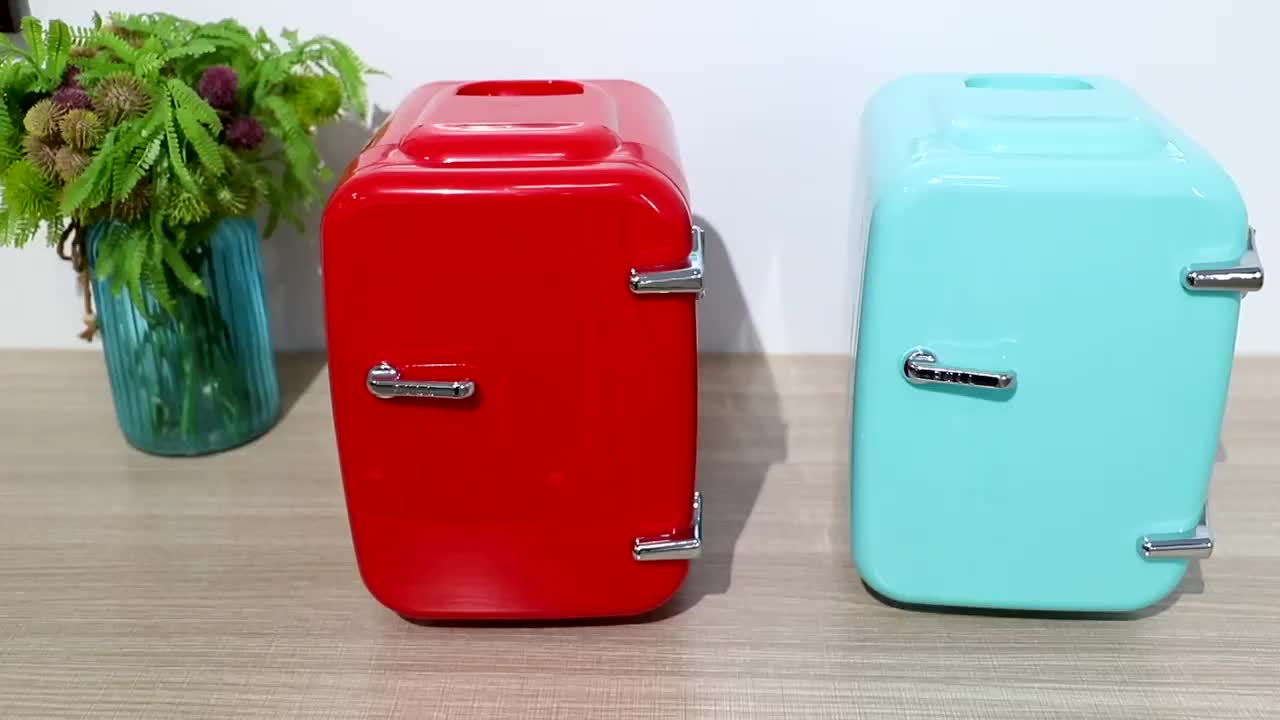 Custom Portable Hot Cold 4 Litres Small Table Mini Fridge For Hotel