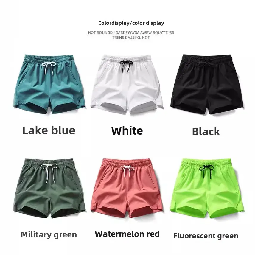 American-style three-quarter short dry training basketball pants for women size 43, icy silk thin loose pants for men, sport running trendy