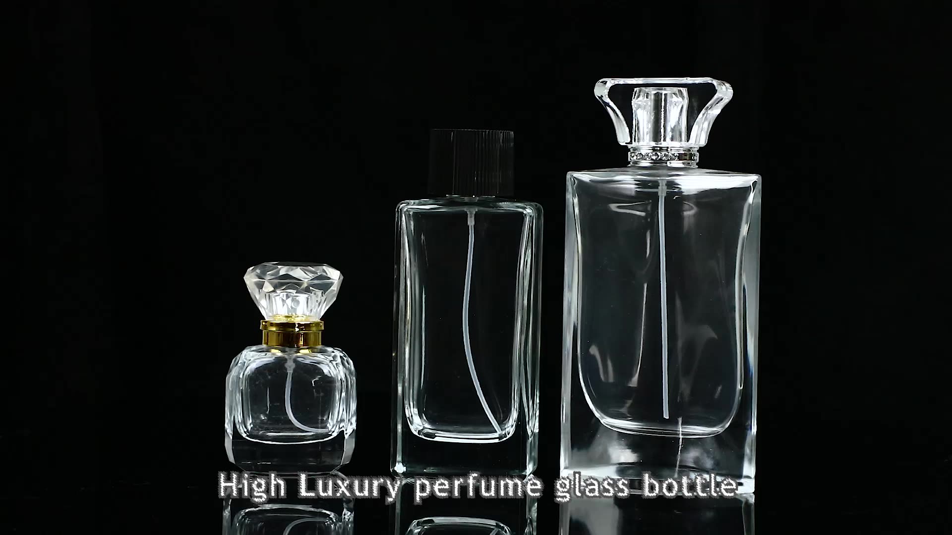 20ml 30ml 50ml Luxury Clear Glass Perfume Bottle With Diamond Top Buy