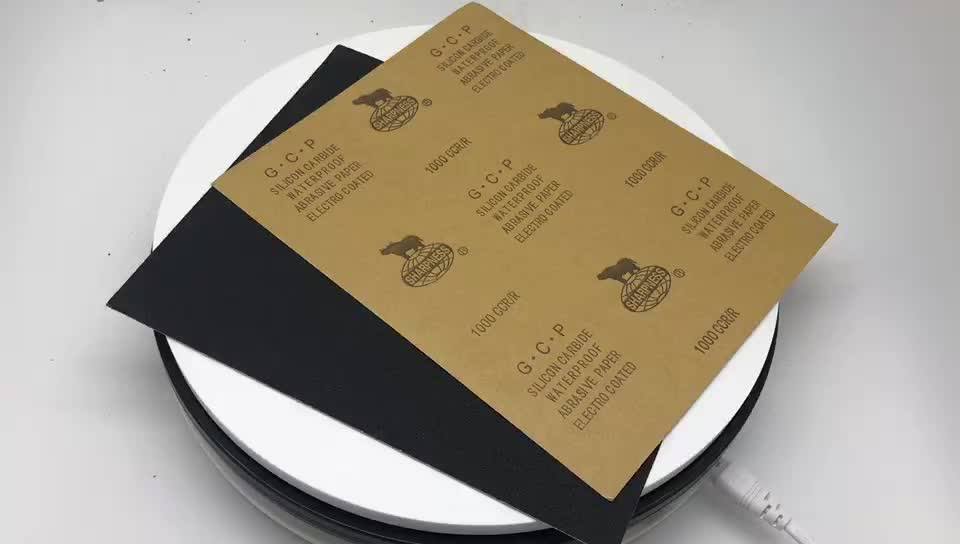 Sharpness Cwt Kraft Paper Sic Abrasive Sand Paper Grit 60 To Grit 2000