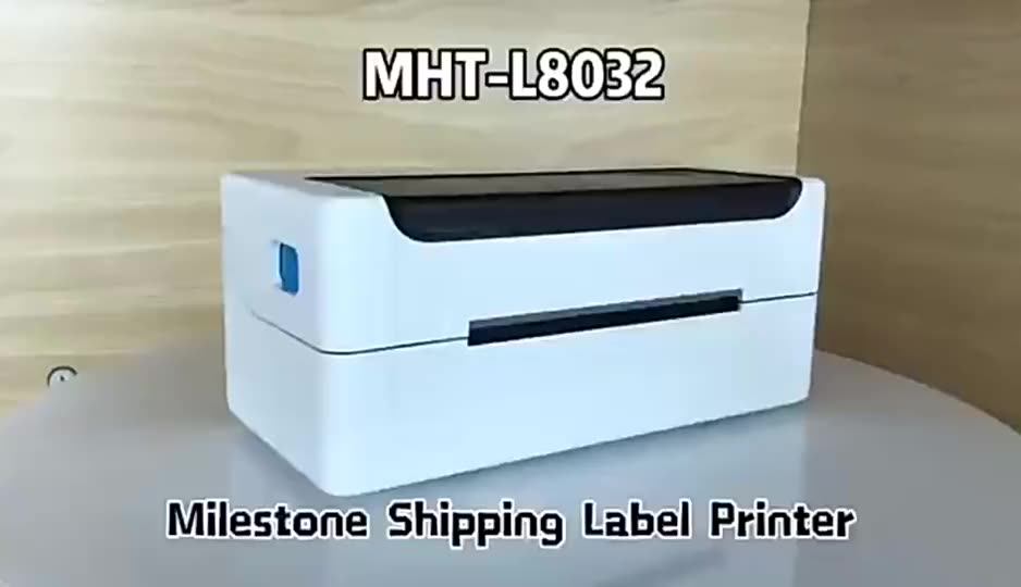 Milestone 110mm Barcode Waybill Rollo Label Printer Bt Desktop Thermal