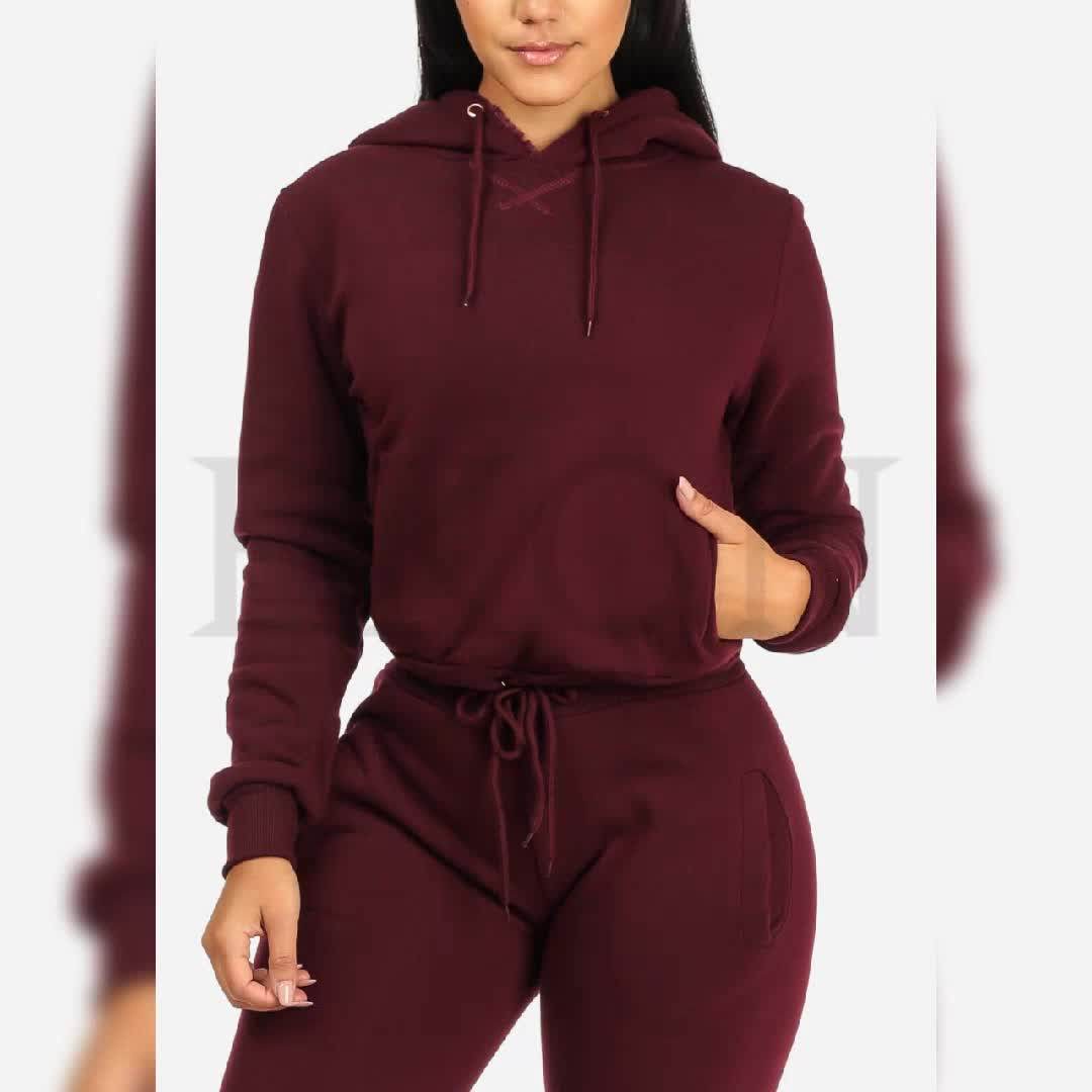 2020 2pcs Women Ladies Tracksuit Hoodies Sweatshirt Pants Sets Sport