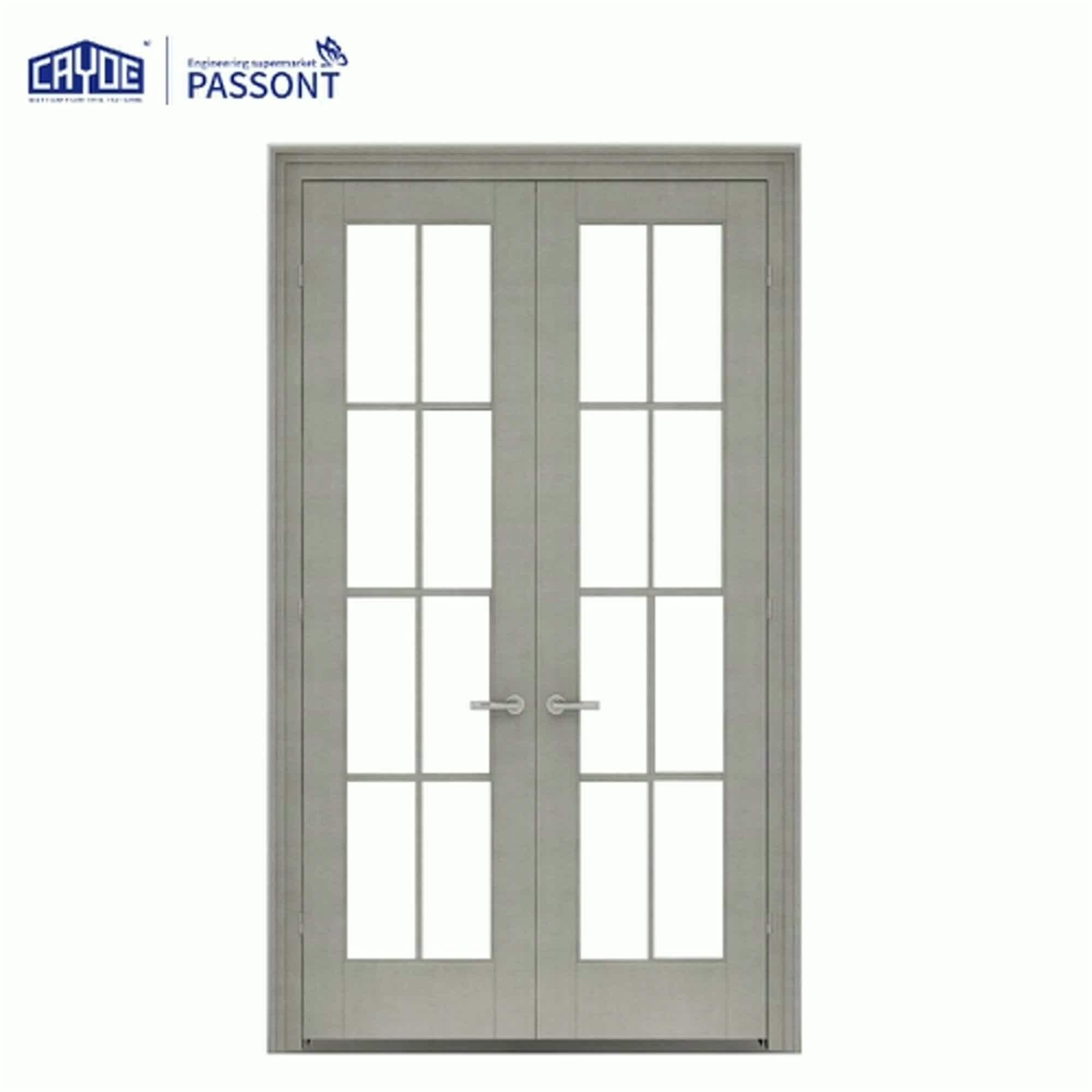 Modern Bathroom Glass Swing Door Double Leaf Door Single Leaf Double