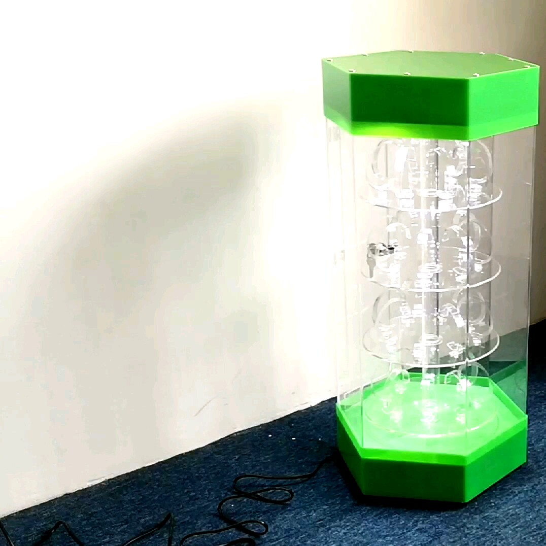 Floor Standing Exhibition With Led Lights Watch Shop Acrylic Rotating Display Box Case Buy