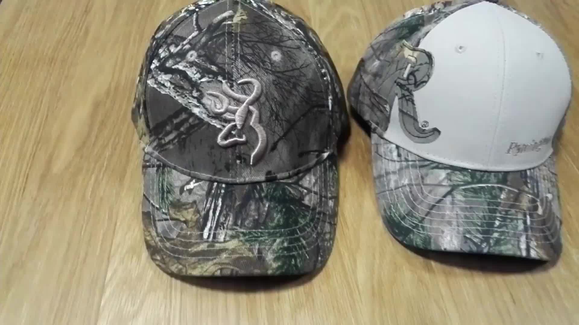 Wholesale Amazon High Quality Outdoor Hunting Caps Realtree Camo Baseball Hats With Custom Logo