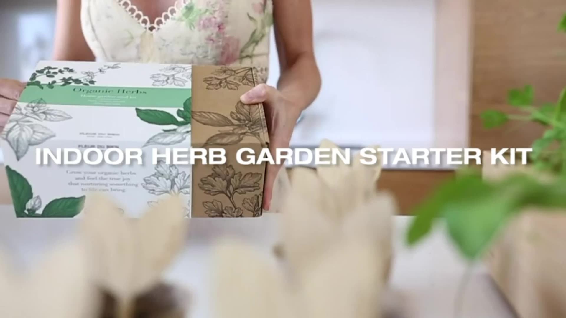 Indoor Herb Garden Starter Kit 10 Gardening Plantable Pack With Plant