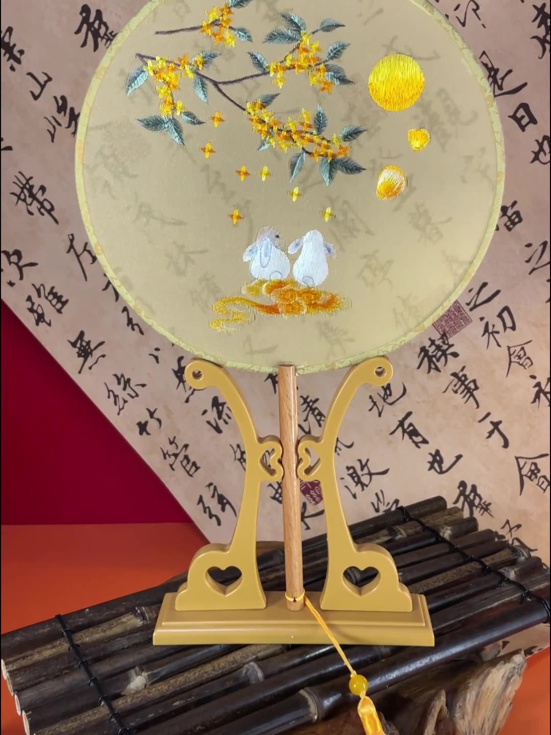 双面刺绣团扇古风扇子圆扇刺绣扇子双面绣团扇苏绣团扇汉服舞蹈扇-阿里巴巴
