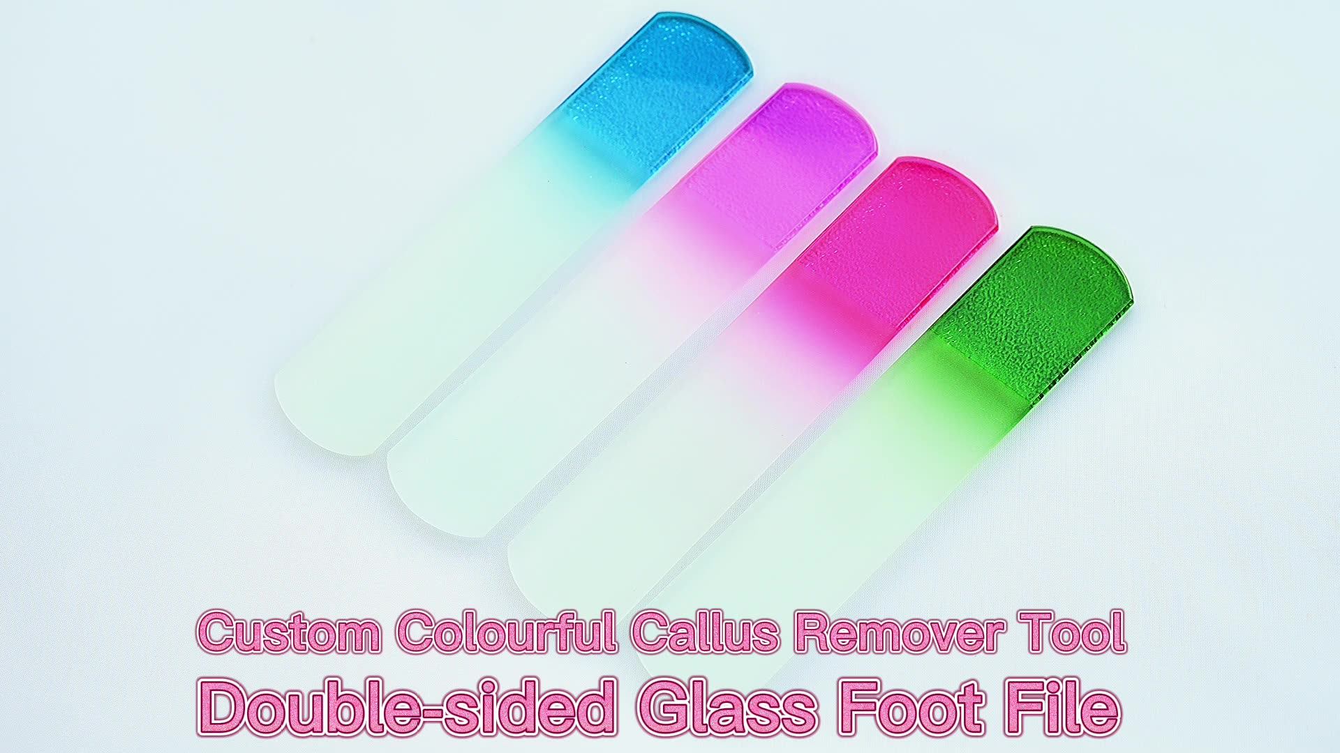 New High Quality Genuine Crystal Glass Pedicure Foot File Heel File