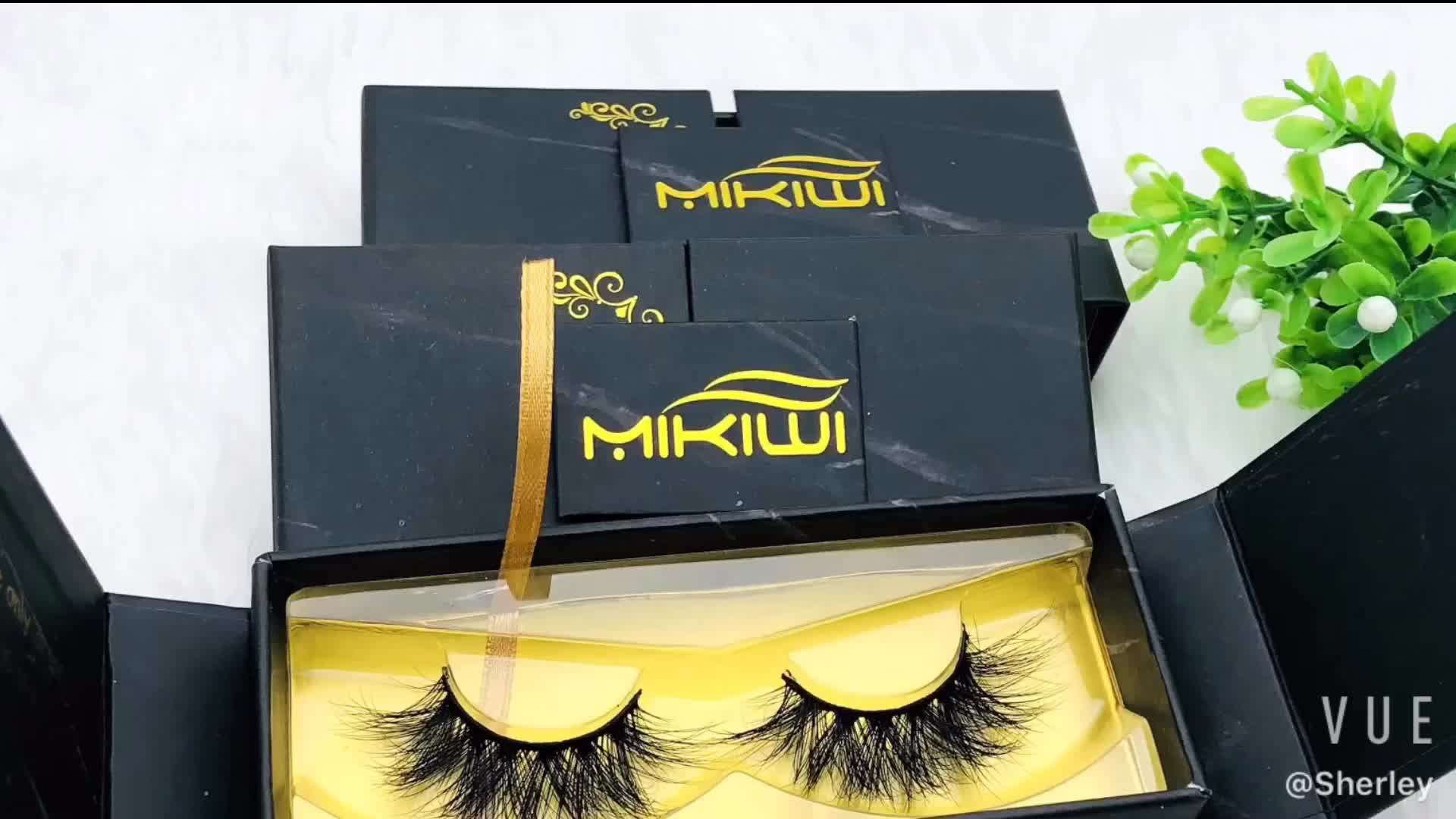 Hot Pink Lash Box Custom Private Lash Label 3d Mink Eyelashes 25mm