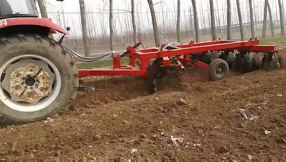Farm Equipment Tractor Mounted Folding Disc Harrow For Mini Tractor