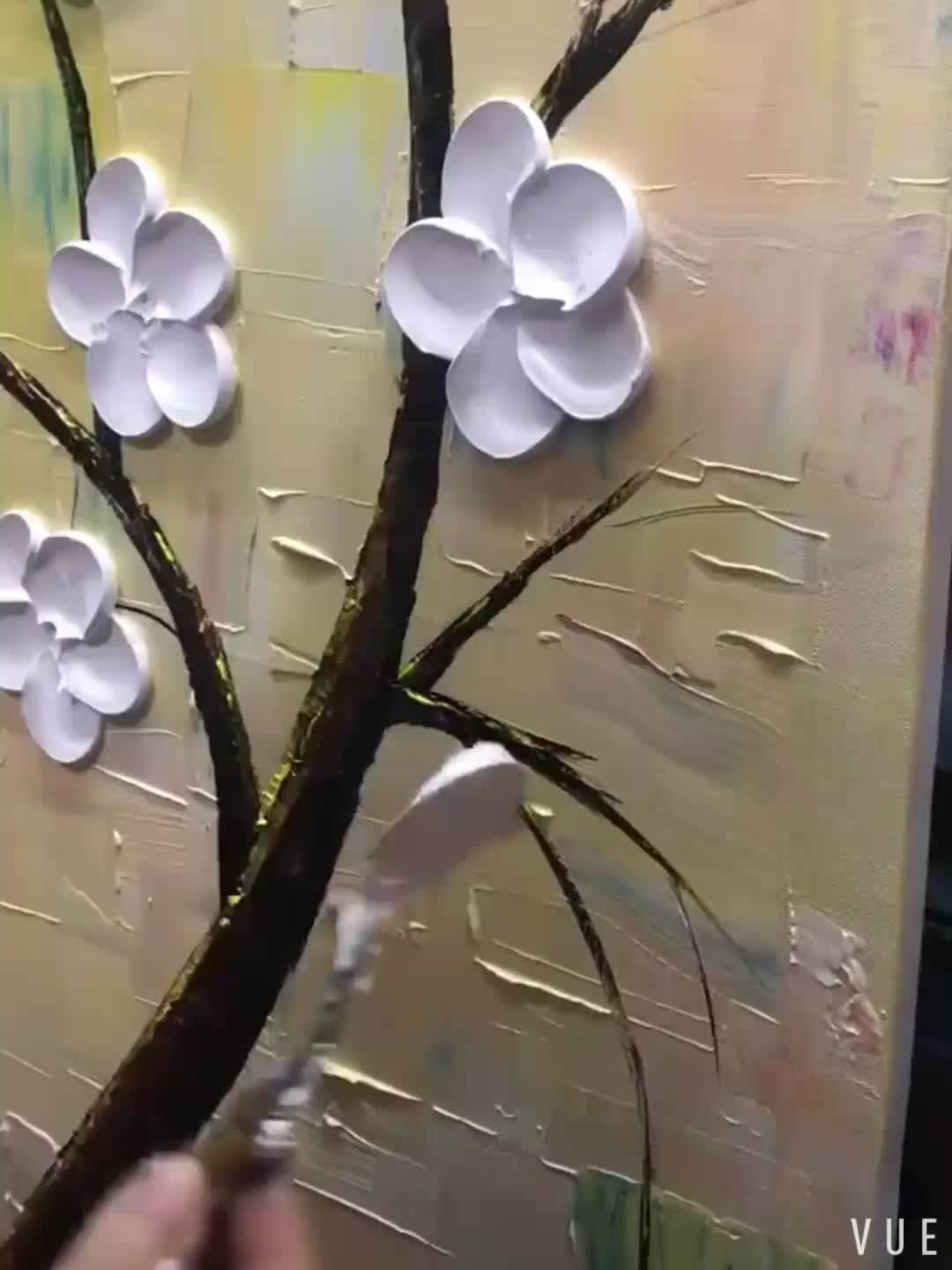 Myt Flower Paintings Pictures Wall Art Flower Acrylic Home Decor