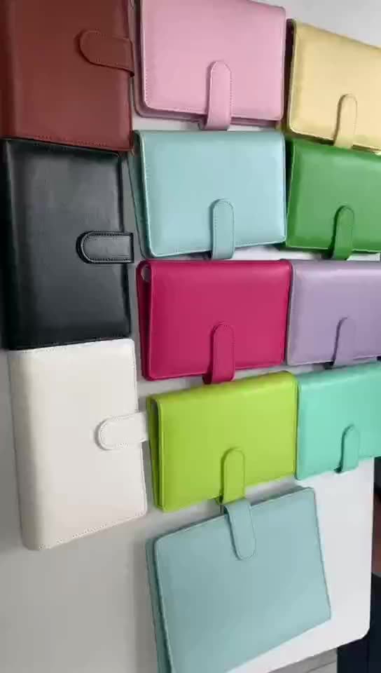 Wholesale Leather Notebook Spiral Notebook 6 Rings Business Planner
