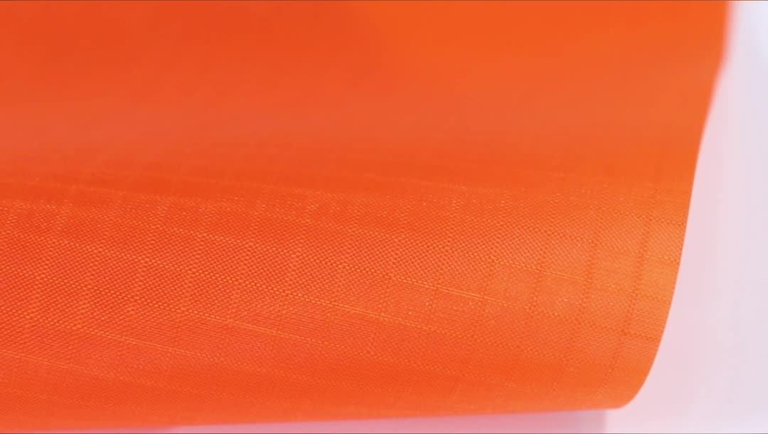 Inflatable Material Weldable Tpu Coated Orange 70d Nylon Ripstop Fabric
