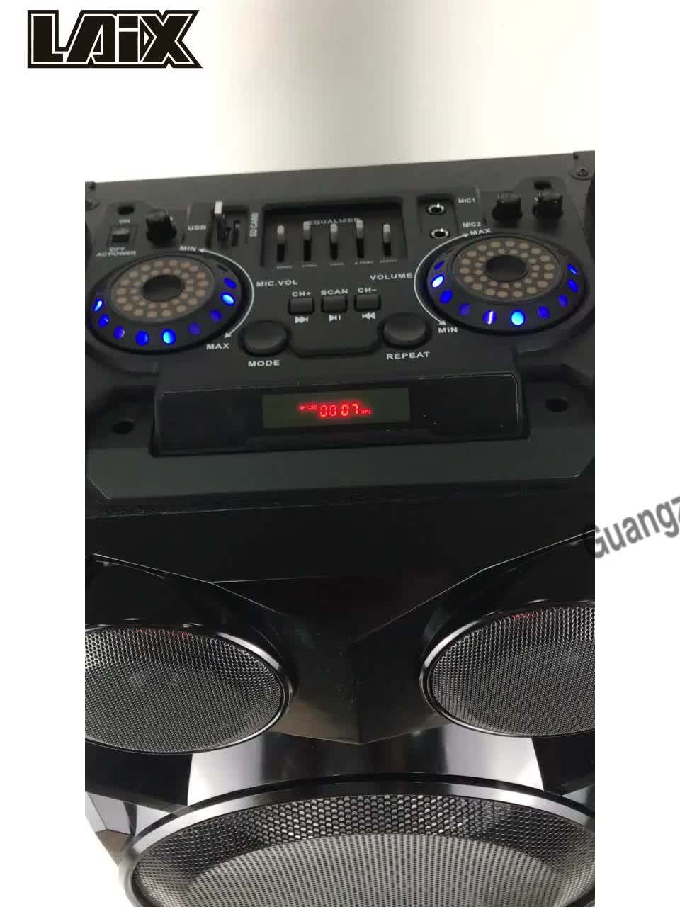 Laix Ss6 Speaker 12 Inches Bass Custom With 80w*2 Amplifier Broad Dj