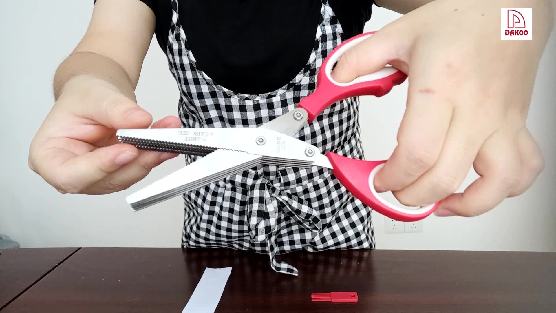 Sharp And Useful 8" Stainless Steel 5 Layer Scissors With Teeth Buy