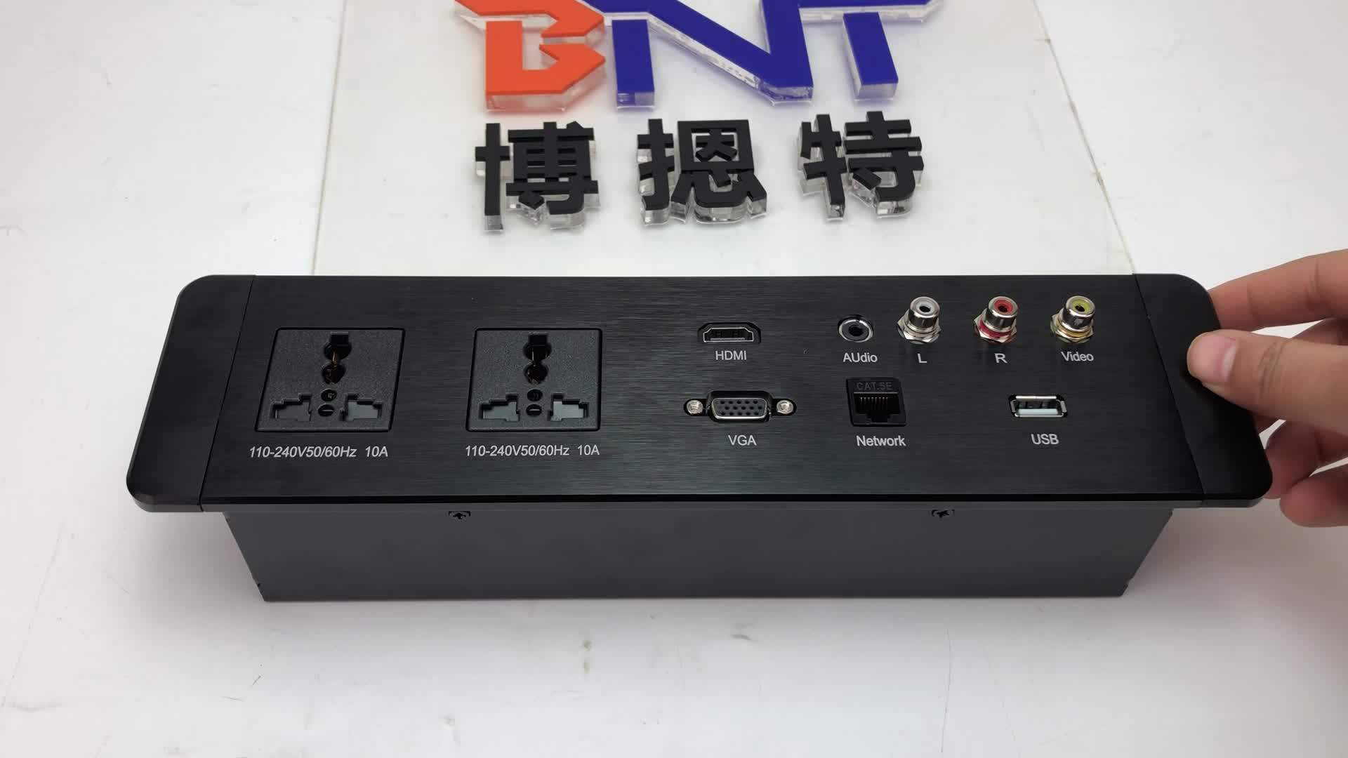 Universal Standard Socket Outlet Multimedia Aluminum Face Plate Wall