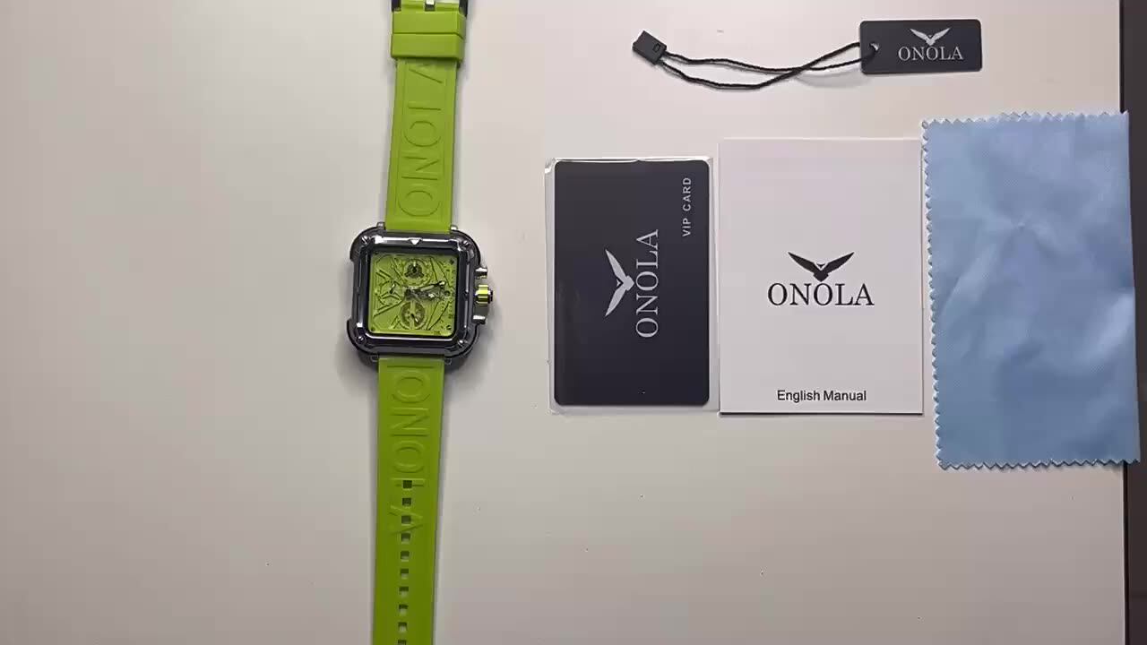 ONOLA 6831高級メンズラグジュアリーウォッチスポーツビジネス防水機能 