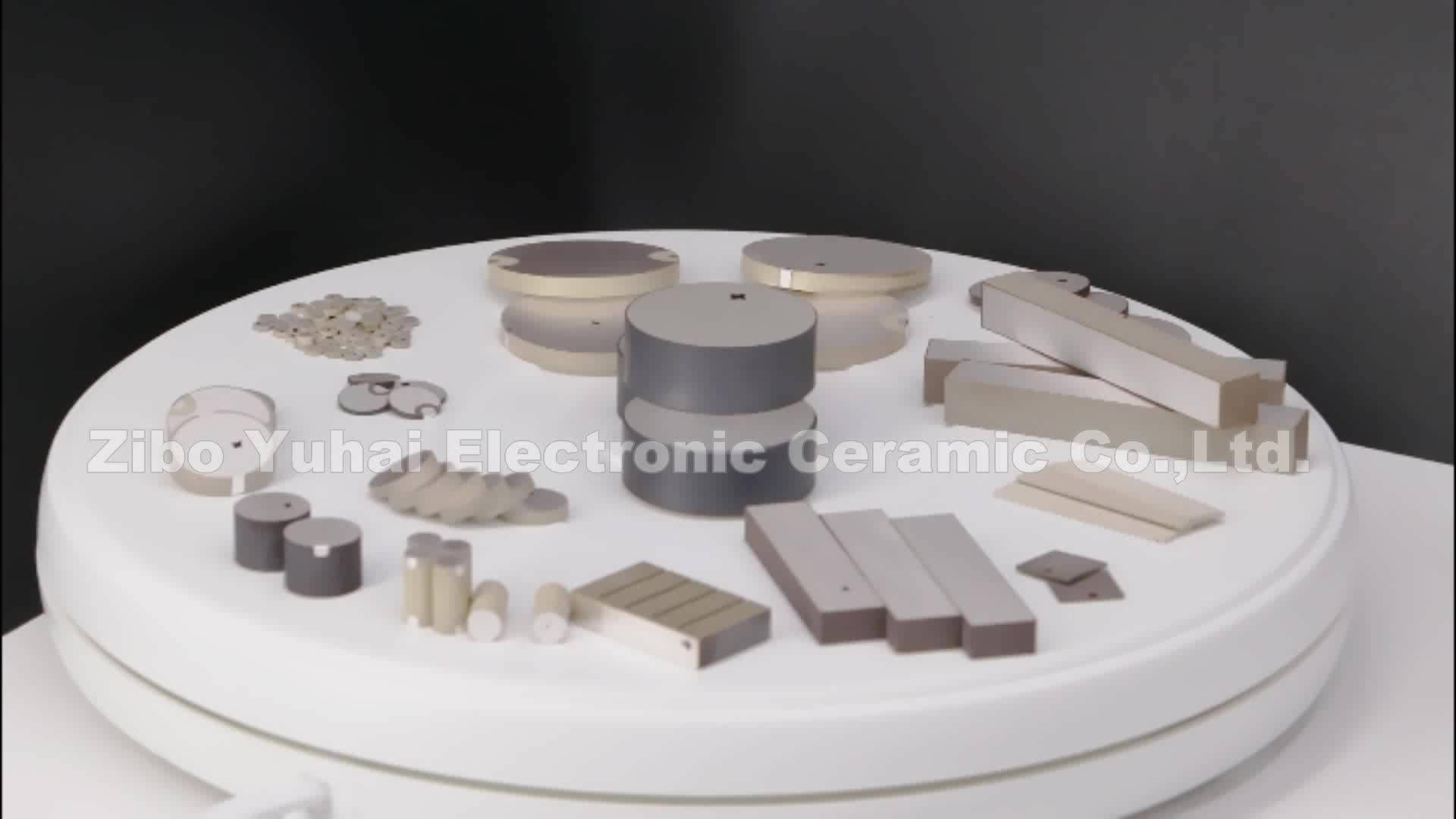 Customized Pzt Piezoelectric Ceramics Cylinder For Ultrasonic